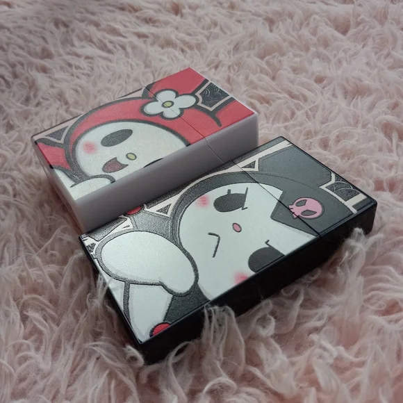 Hello Kitty Kuromi slim cigarette case! Sanrio kawaii! EUC! Plastic, nwot - Picture 2 of 12